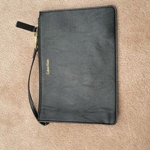 Calvin Klein Leather Wristlet
